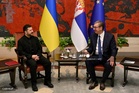 Zelensky visits Serbia as Russia pounds Kyiv with strikes