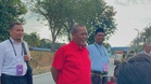 Aminuddin arrives to cast vote at Sikamat polling centre