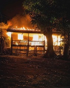 Fire destroys 25 stilt houses at Pulau Nunuyan laut