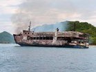 Ferry catches fire in Philippines, five dead and 87 missing
