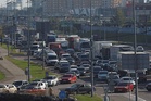 Kyiv gridlocked as Russian drones strike Southern Bridge