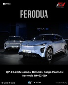 Perodua QV-E Lebih Mampu Dimiliki, Harga Promosi Bermula RM63,499