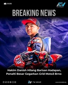 Hakim Danish Hilang Barisan Hadapan, Penalti Besar Gegarkan Grid Moto3 Brno 2026