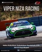 Viper Niza Racing Mahu Kukuhkan Kedudukan Pendahulu GT3-AM Di Paul Ricard