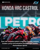 Luca Marini Samai Keputusan Terbaik Honda Di Hungary, Joan Mir Terkandas Selepas Insiden Perlumbaan