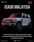 iCAUR V23 Raih Anugerah Red Dot Design Concept 2026, Bukti SUV Elektrik Berkarakter Kini Diiktiraf Dunia