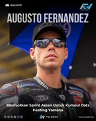 Augusto Fernández Manfaatkan Sprint Assen Untuk Kumpul Data Penting Yamaha