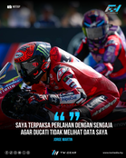 Martin Dedah Taktik Rahsia: Sengaja Sorok Data Daripada Ducati Dan Pecco