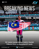 Rasmi: SIC Sahkan Hakim Danish Bakal Miliki Tribune Khas di MalaysianGP