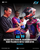 Razlan Razali: Jika Peluang ke Moto2 Datang, Hakim Danish Perlu Rebut Tanpa Berfikir Panjang