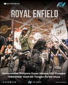 Kemunculan Pertama Royal Enfield Super Meteor 650 Chopper ‘OBSIDIAN’ Hasil Air Tangan Pa’din Musa