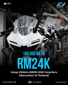 ZXMoto 500RR 2026 Dilancarkan di Thailand. Harga 24k!