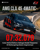 Mercedes-AMG CLA 45 4MATIC+ Catat Rekod Baharu Sebagai Model Terpantas Di Nürburgring Dalam Segmennya
