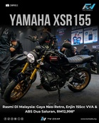 Yamaha XSR155 Rasmi Di Malaysia: Gaya Neo-Retro, Enjin 155cc VVA & ABS Dua Saluran, RM12,998*