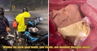 Kind-Hearted Putu Mayam Seller Wins Hearts After Giving Away Free Food to Riders Sheltering From the Rain