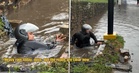 M’sian Man Wins Praise After Wading Into Floodwaters To Clear Blocked Drain & Help Fellow Road Users