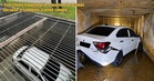 Proton Saga Goes Viral After Being Swept Into Drain While Owner Was Waiting for Tow Truck Following Accident