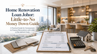 Renovate Now, Pay Later: Why Your Home Reno Shouldn’t Need Full Cash (Renovation Loan)