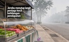 Jerebu menutup langit peniaga kecil kehilangan pendapatan