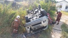 Quick response averts car fire following accident in Tambunan