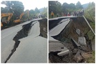 Road collapse cuts off Lahad Datu-Kunak route
