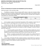We Share The MITI Letter On The New Ceiling Price For CBU EVs
