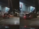 Gelendong kabel bergolek rempuh kereta