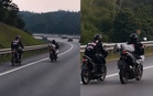 Aksi ‘Superman’, dua penunggang motosikal ditahan