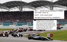 Elaun RM60 sehari sukarelawan F1 dipertikai netizen