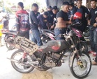 RXZ rempuh skuter, dua beranak cedera