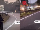[VIDEO] Polis siasat pelumba haram tutup laluan Lebuh Raya Linkedua 