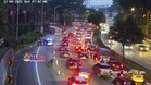 Pemandu disyaki tertidur punca treler terbalik di Jalan Istana