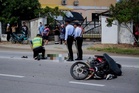 Motor tak lepas memotong, suami isteri maut bertembung lori