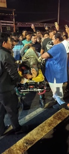 Pemandu lori tangki tersepit 106 minit