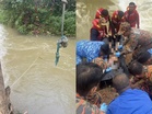Bergayut pada tali untuk mandi, lelaki lemas dihanyutkan arus Jeram Leleh