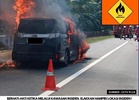 Lebuh Raya Utara-Selatan dekat Alor Pongsu sesak, kereta terbakar