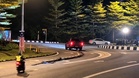 Anggota polis cedera motosikal kena libas wayar kabel