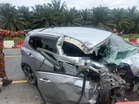 Wanita maut, Perodua Axia bertembung lori 10 tan