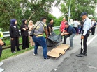Dua sekawan maut dirempuh kereta ketika berbasikal di tepi lebuh raya