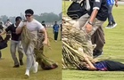 [VIDEO] ‘Tengku Hassanal tarik upih kelapa sampai tergolek, tergantung adik tu’