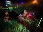 Dua beradik maut masuk parit selepas berlanggar dengan kereta