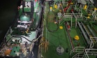 Pindah minyak diesel secara haram di laut