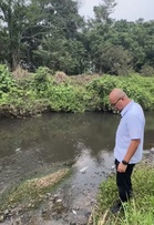 Sebuah premis disyaki punca pencemaran Sungai Lampan dan Sungai Gali