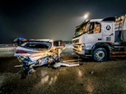 Empat lelaki cedera nahas BMW, lori tangki