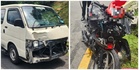 Penunggang maut rempuh van langgar lampu isyarat merah
