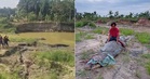 Penduduk ‘gotong royong’ tangkap buaya 7 meter