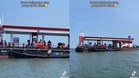 Eh, tengah laut ada stesen minyak