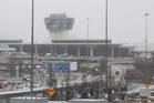 United Airlines plane hits lamppost, truck on approach to Newark airport