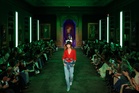 Louis Vuitton brings biker leather, ruffles and Pop Art flair to New York