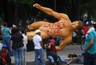 Protesting teachers in Mexico topple player statues days before World Cup